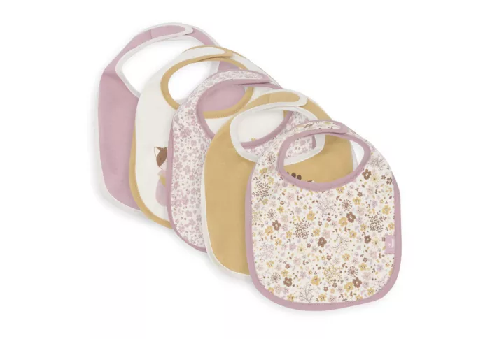 Bavoir Jersey imperméable - Flower Fairies - 5 Unités (Jollein)