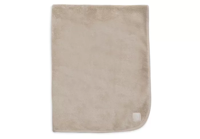 Couverture Lit Bébé 100x150cm Basic Jersey/Sherpa - Warm Sand (Jollein)