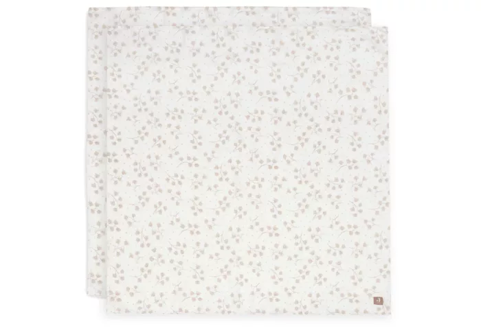 Lange Gaze de Coton Large 115x115cm - Leafy Dreams - 2 Unités (Jollein)