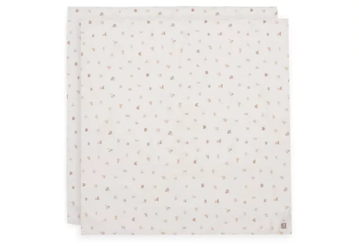 Lange Gaze de Coton Large 115x115cm - Animal Friends - 2 Unités (Jollein)