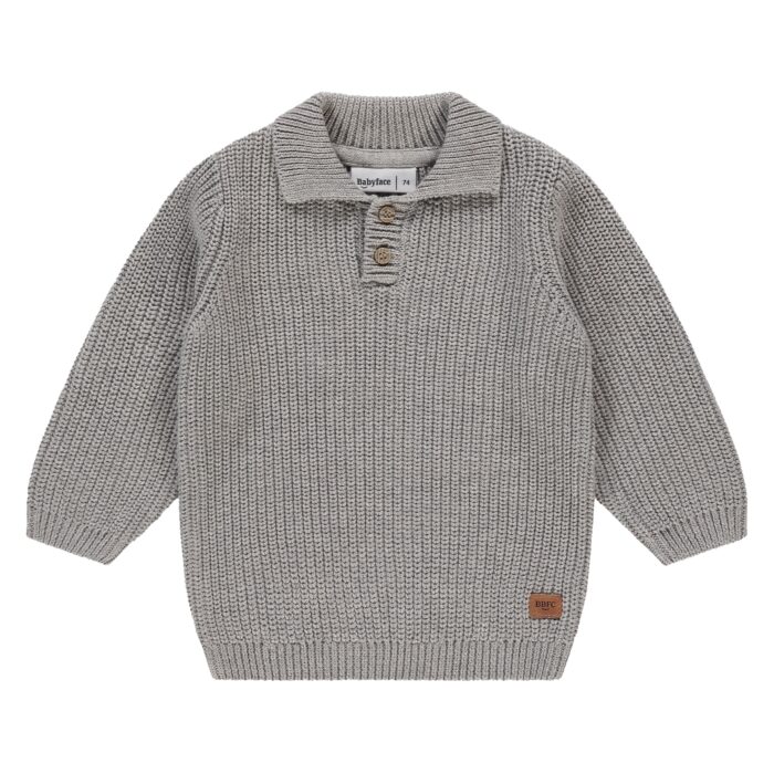 Pantalon Jogg Cargo Grey Melange Bébé Garçon  (Babyface AW25)