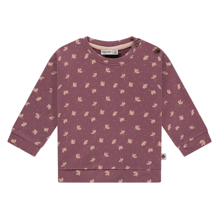 Sweatshirt Bébé Fille Burgundi (Babyface AW25)
