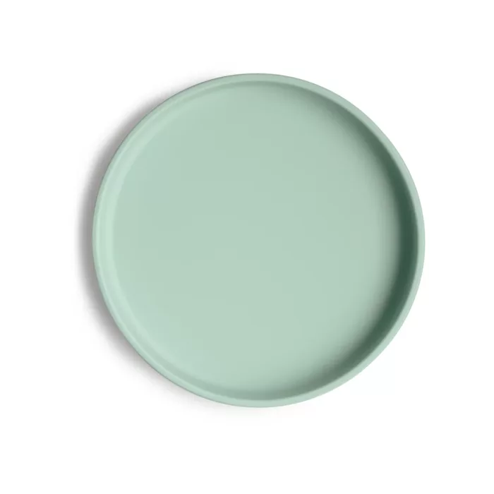 Classic Silicone Suction Plate Cambridge Blue (Mushie)