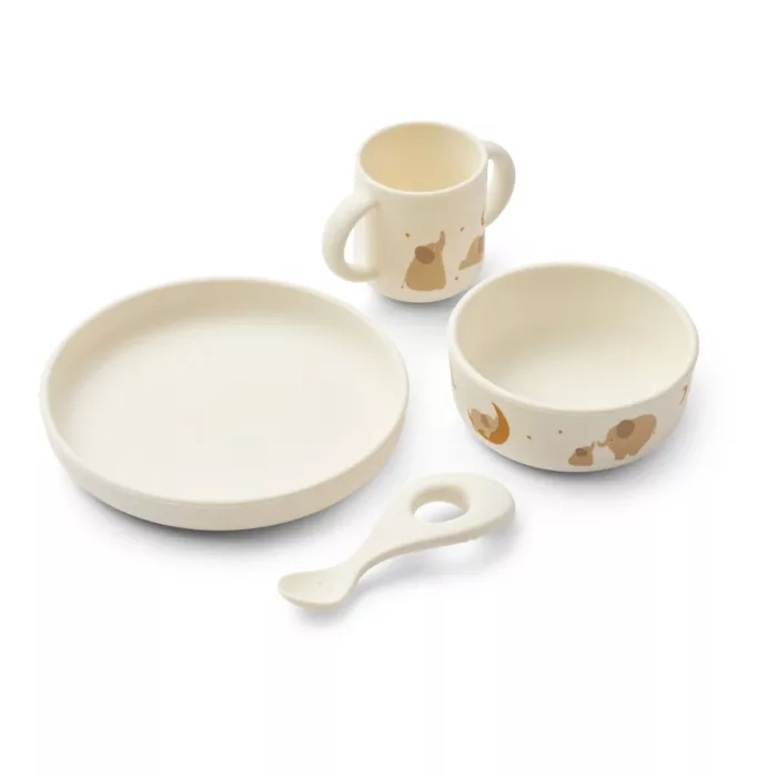 Set de Vaisselle en Silicone Elephant / Creme (liewood)