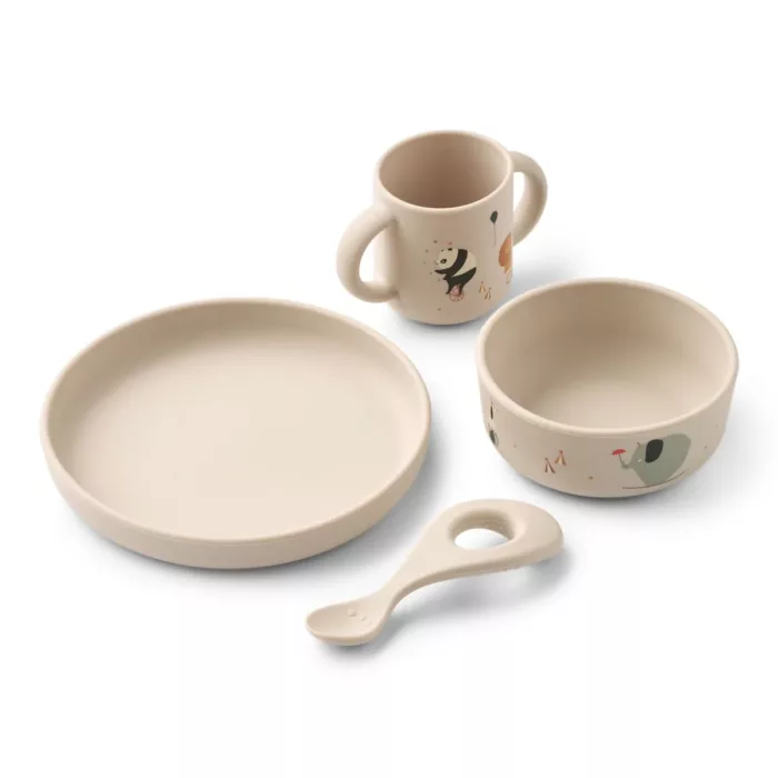 Set de Vaisselle en Silicone VIVI Circus / Sandy (liewood)