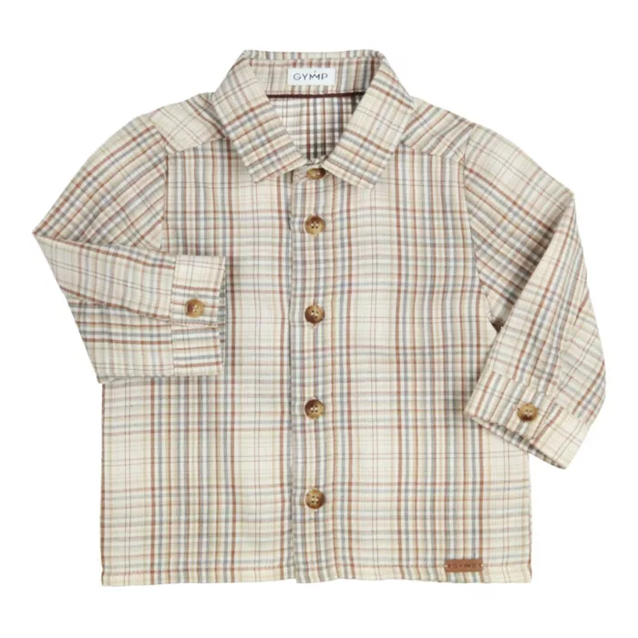 Chemise Carreaux Beige AW25 (Gymp)