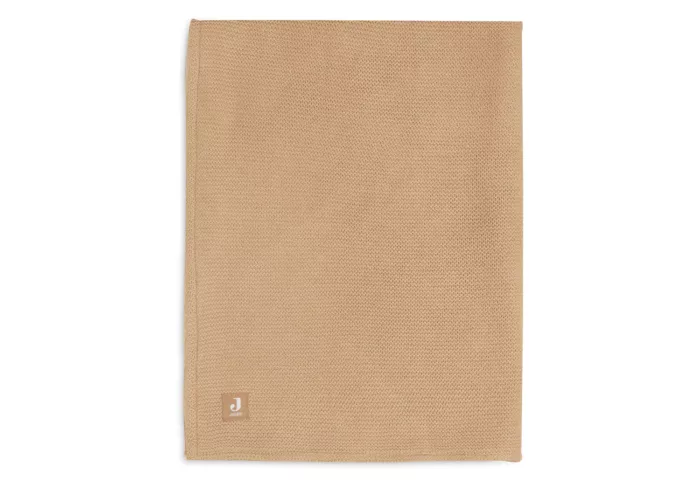 Couverture - Basic Knit - biscuit (Jollein)