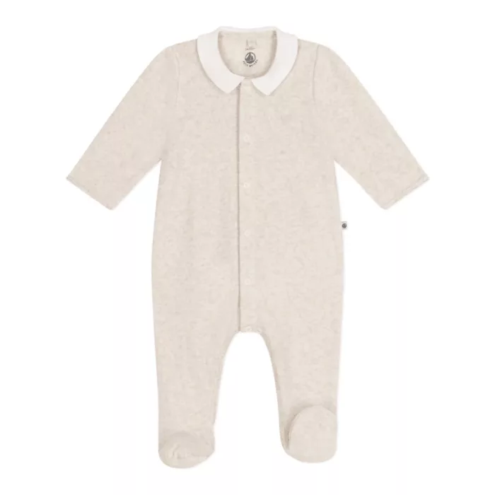 Pyjama en velours bébé (Petit Bateau)