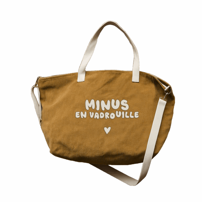 Sac XL velours - Minus en vadrouille (Zakuw)