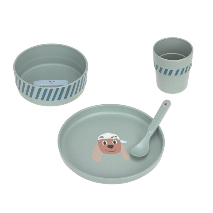 Coffret repas enfants - Tiny Team, Chien (Lassig)