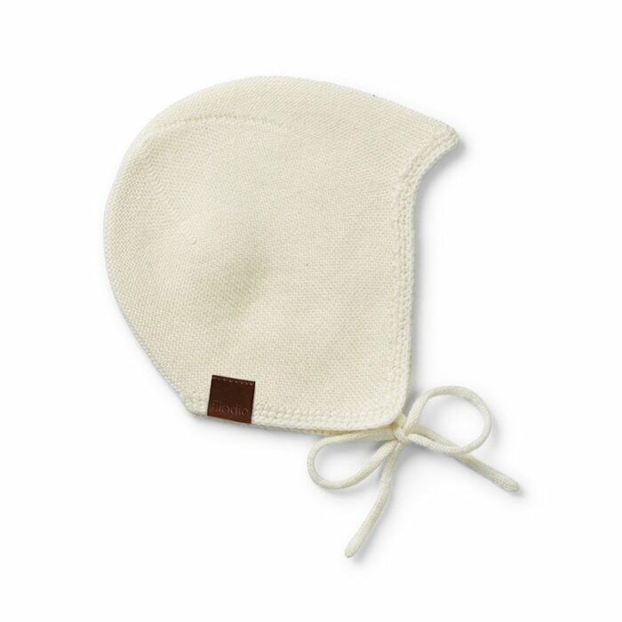 Bonnet bébé en laine  - vanilla white 6-12 m  (Elodie Details)