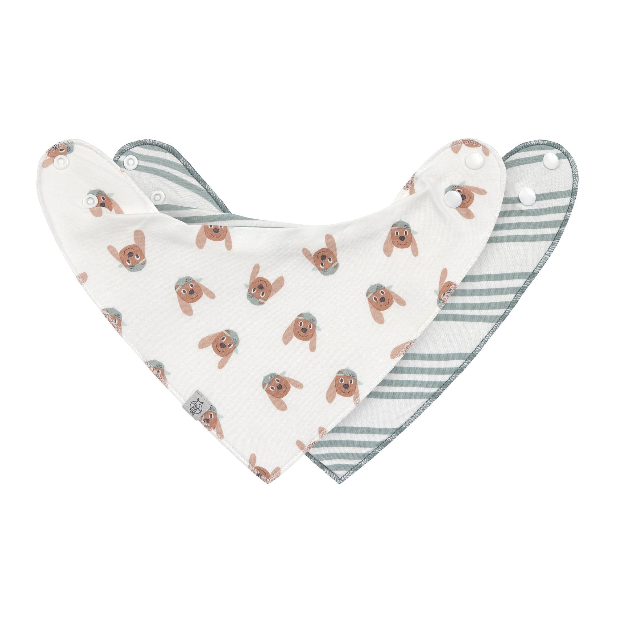 Bandanas Bébé (2 pcs) - Tiny Team, Chien (Lassig)