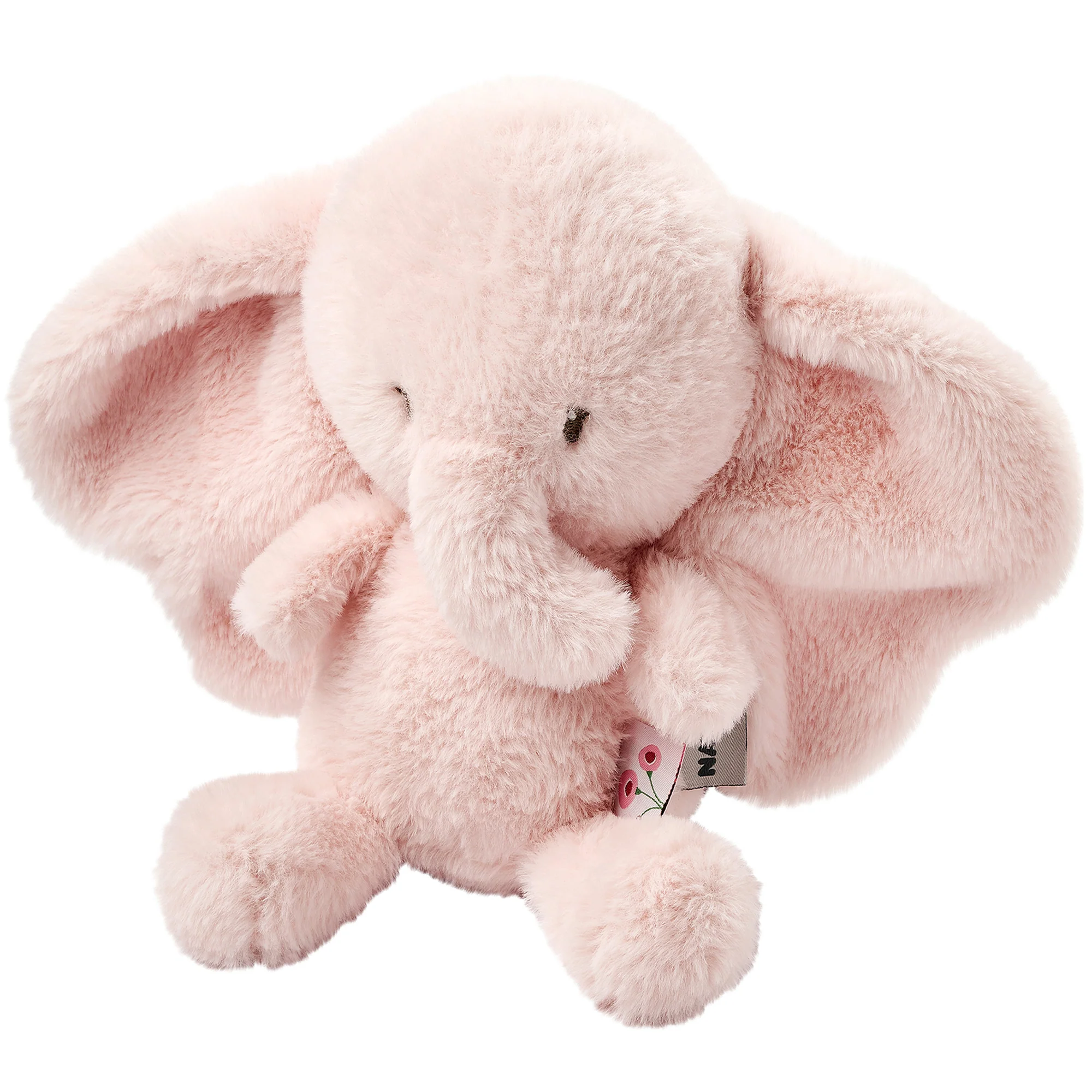 FanFan Peluche Éléphant - 30 cm - Douce peluche bébé - Rose (Nattou)