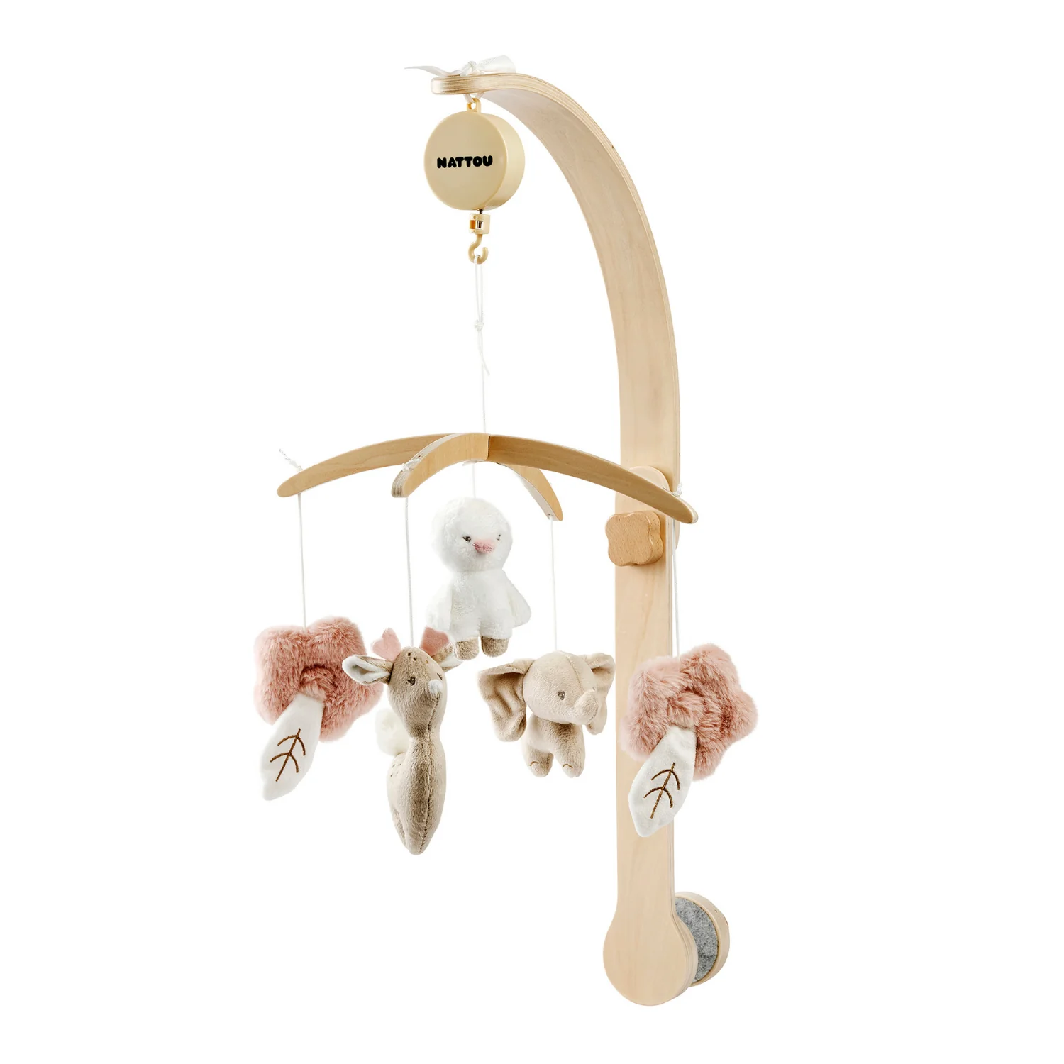FanFan Mobile musical bébé – Mobile en bois pour lit (Nattou)
