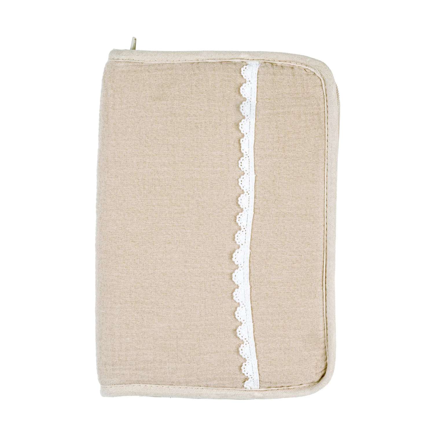 FanFan Protège carnet de santé – Avec fermeture éclair – Housse de protection documents bébé – Beige (Nattou)
