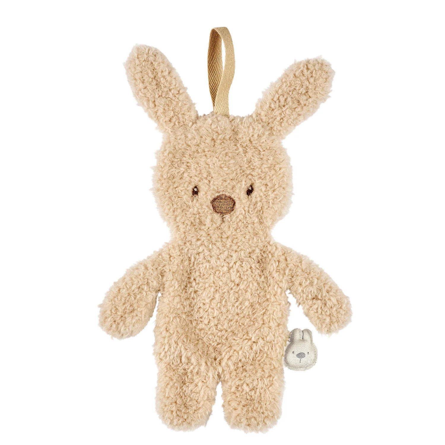 TEDDY Attache-tétine doudou bébé – 26 cm – Lapin doudou porte-sucette – Beige (Nattou)