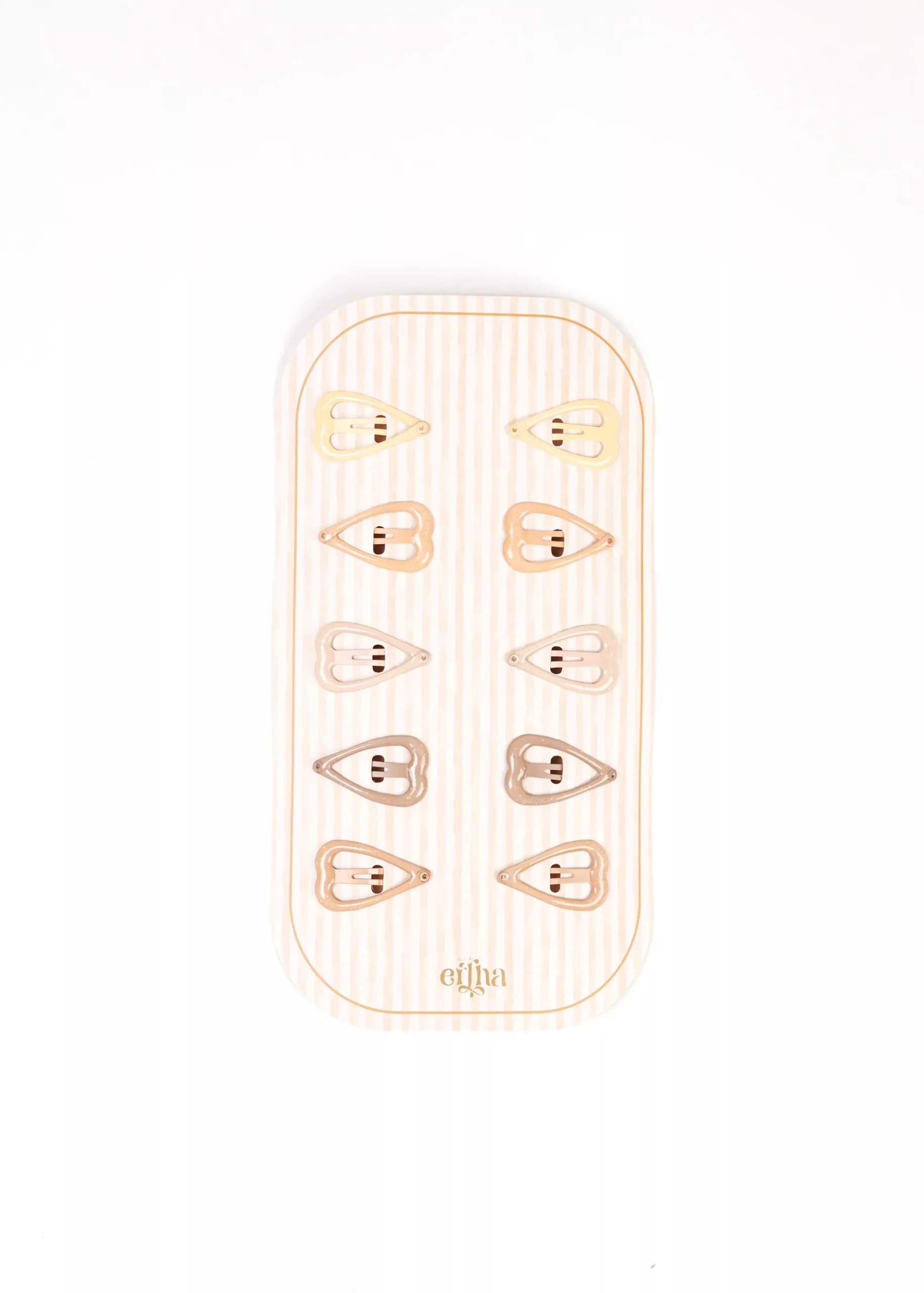 Barrettes à cheveux pailletées en forme de cœur - Multicolore (mrs ertha)