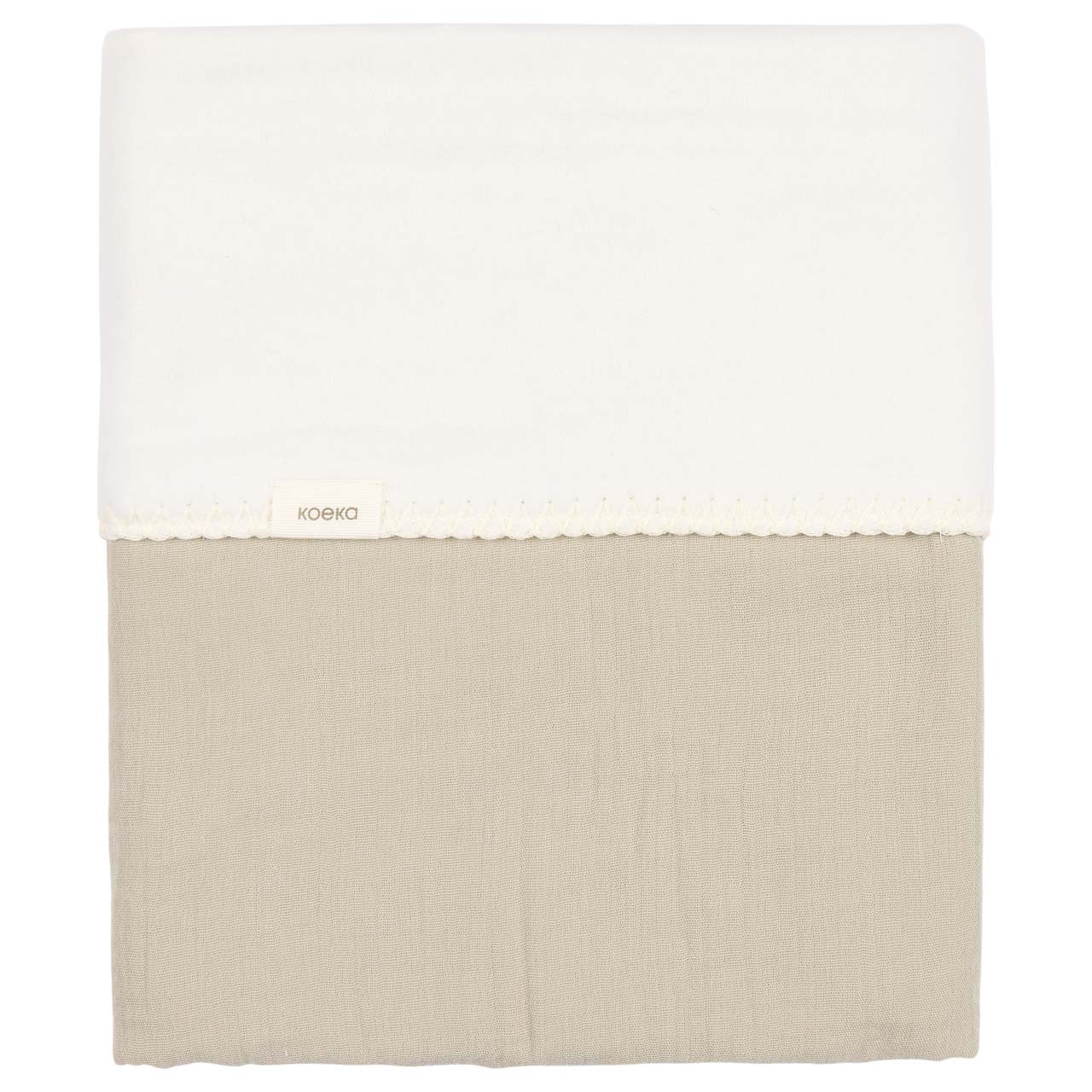Couverture berceau cotton polaire Faro sage (Koeka)