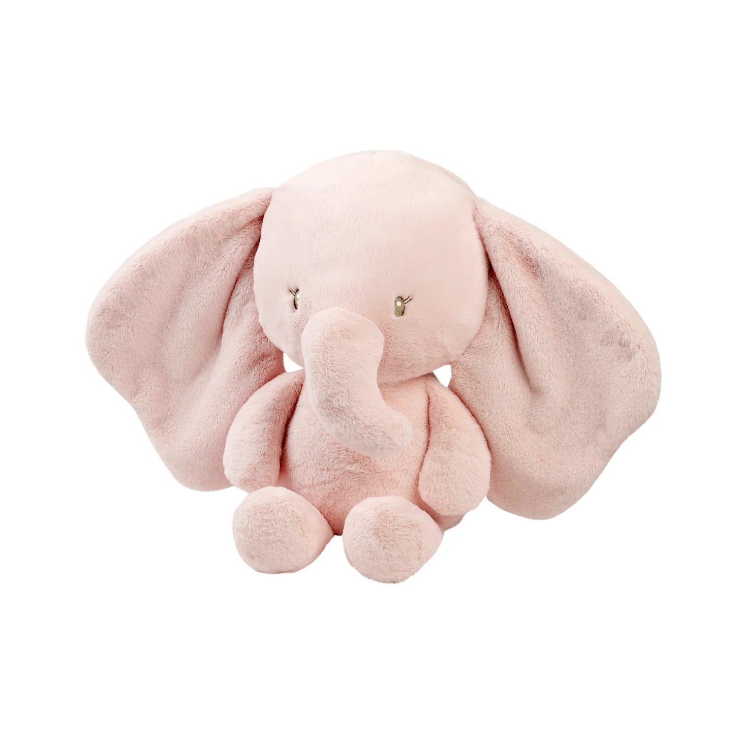 FanFan Maxi Peluche Éléphant - 60 cm - Peluche douce - Rose (Nattou)