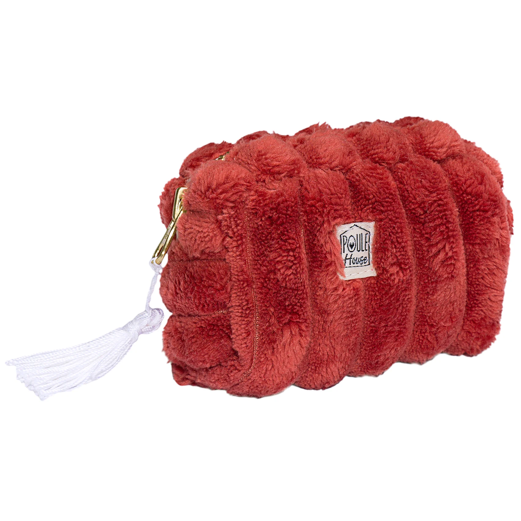 Mini trousse minky matelassé – paprika (Bb & Co)