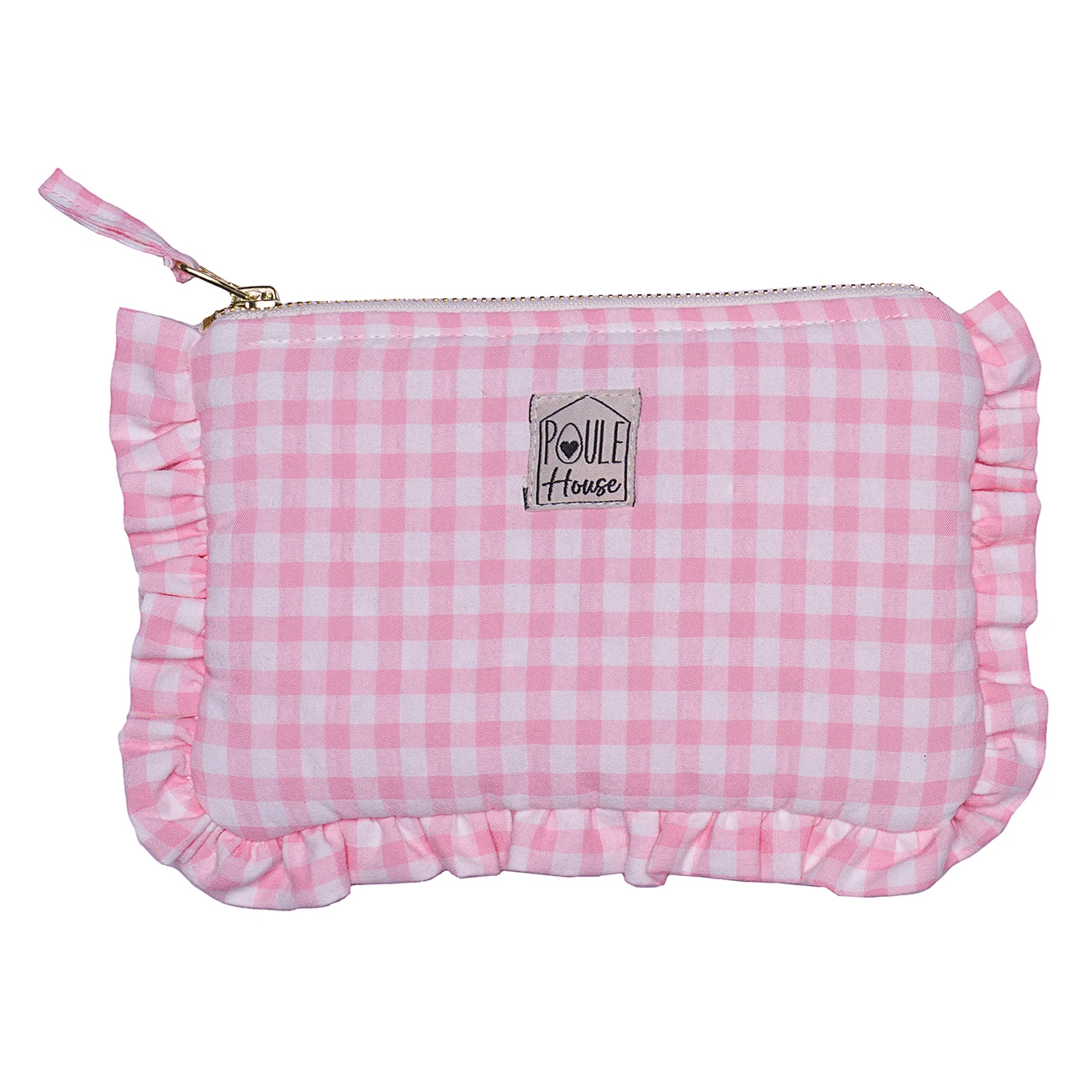 Pochette froufrou – vichy rose ( Bb & Co)