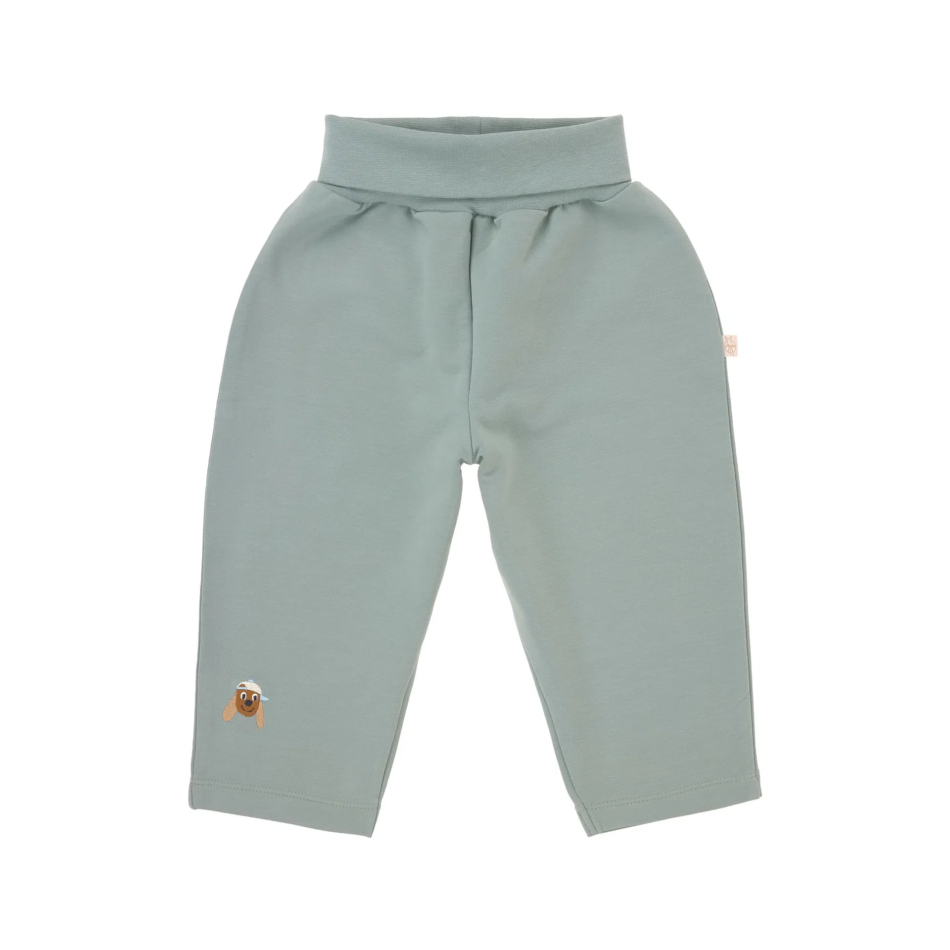 Pantalon Bébé Jogger - coton bio, vert pâle (Lassig)