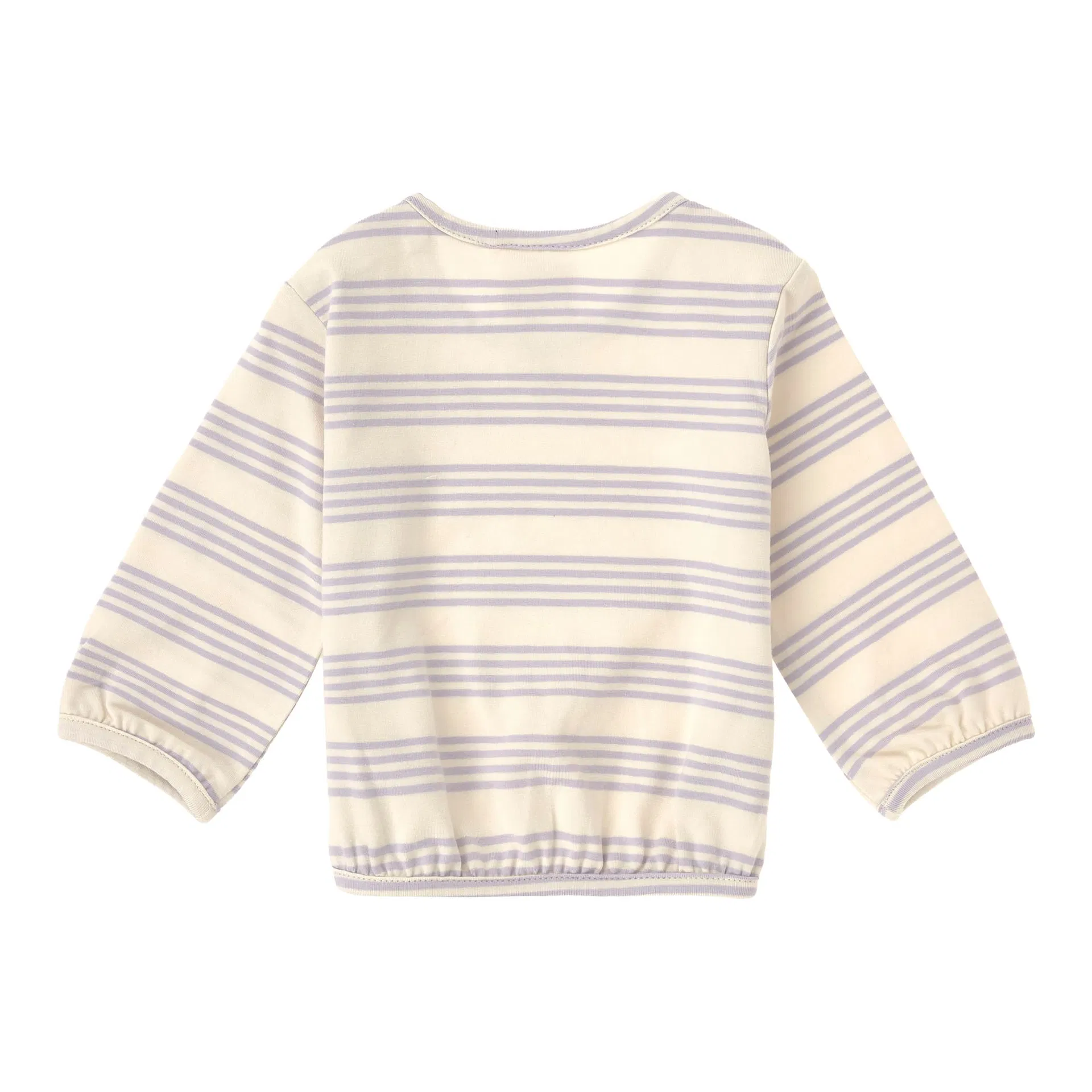 T-shirt manches longues bébé – coton bio, lilas pâle (Lassig)