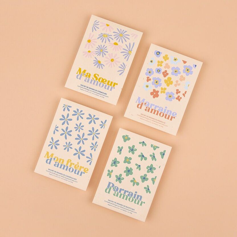 Marraine d'amour - Sachet de graines de Pensée (La Fabrique à sachets) – Image 2