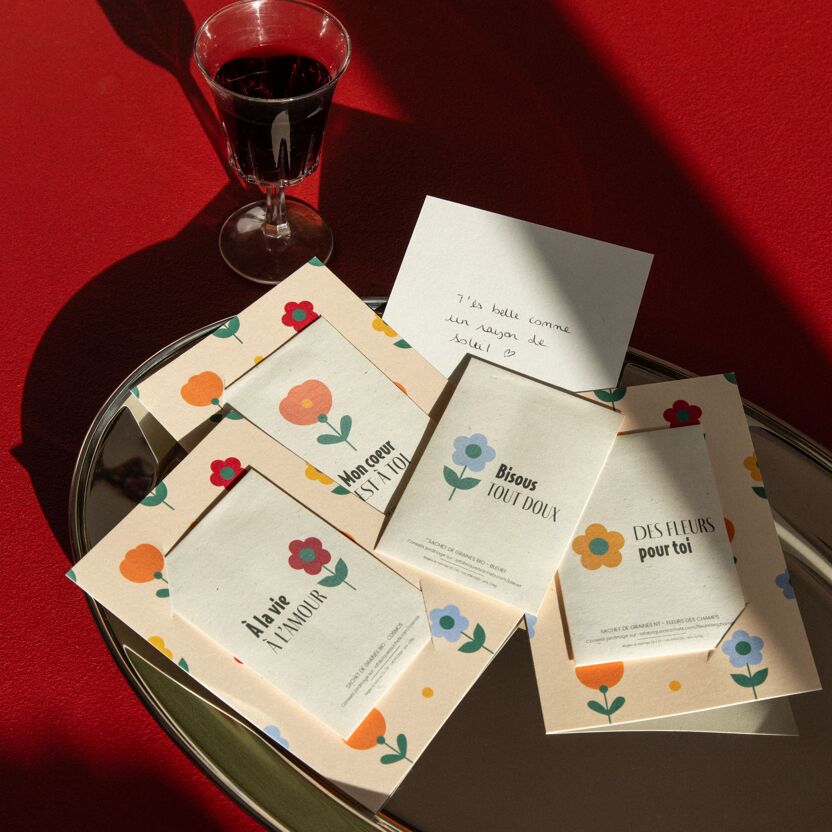 Bisous tout doux – Carte d’amour à semer (La Fabrique à sachets) – Image 3