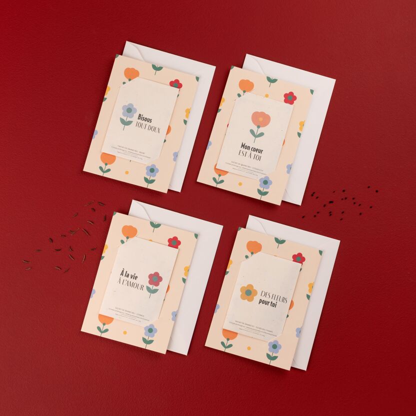 Bisous tout doux – Carte d’amour à semer (La Fabrique à sachets) – Image 4