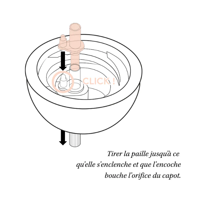 Tasse à paille lestée 240 ml | Tartine et Chocolat "Toile de Jouy" Gris 9m+ (Elhée) – Image 5