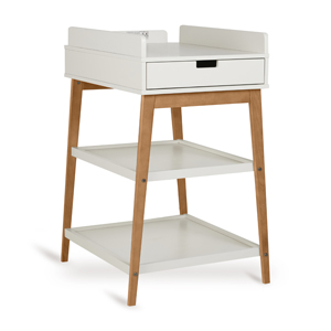 TABLE A LANGER HIP + TIROIR - ARGILE/Chatagnie (Quax) – Image 2
