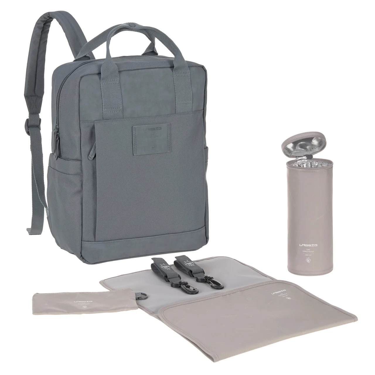 SAC À DOS À LANGER - VIVIDAL, ANTHRACITE (Lassig) – Image 3