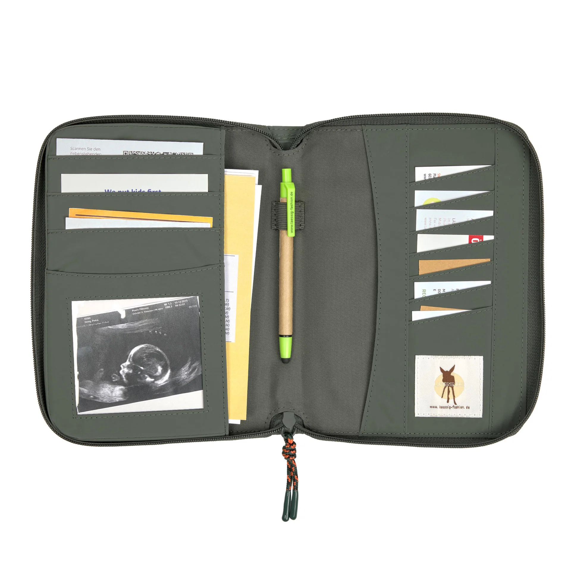Protège Carnet de Santé - Olive (Lassig) – Image 3