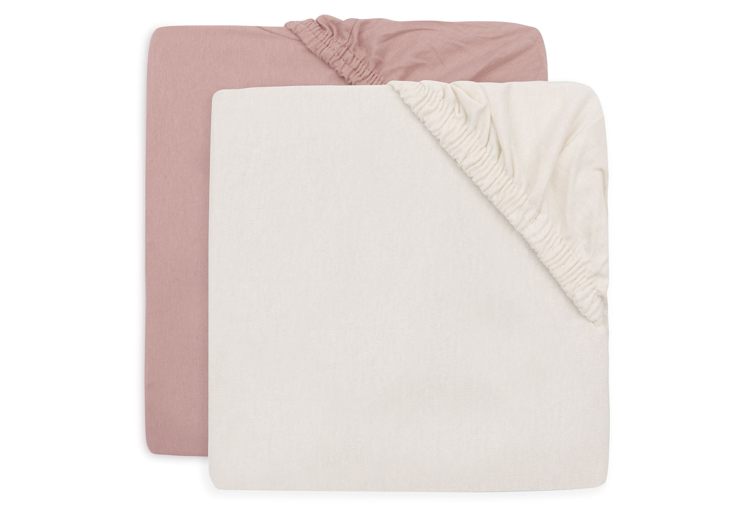 Drap-housse Jersey - 2 Unités - Wild Rose & Ivory - 60x120cm (Jollein)