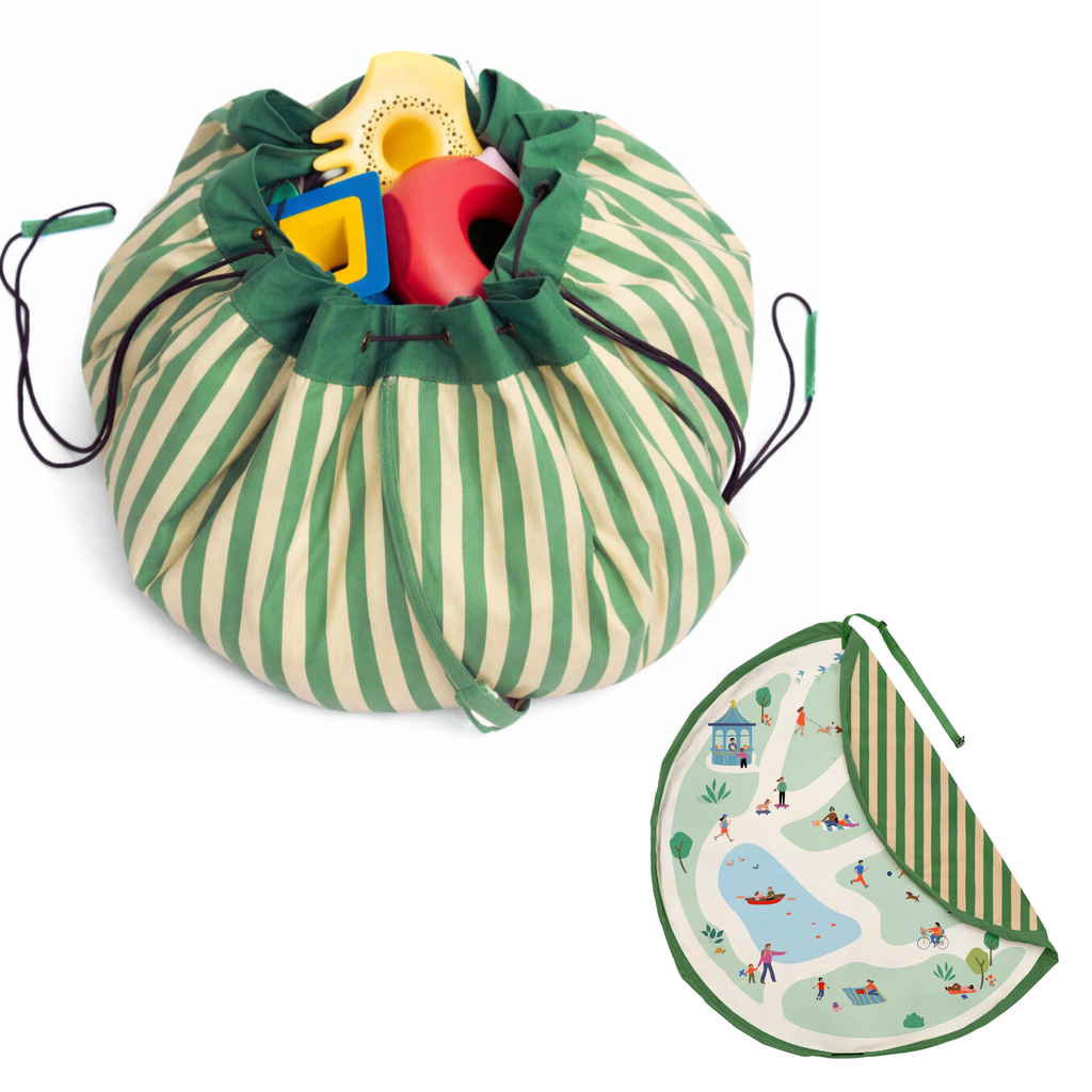 3-in-1 tapis de jeu & sac à jouets outdoor - parc (Play and Go) – Image 2