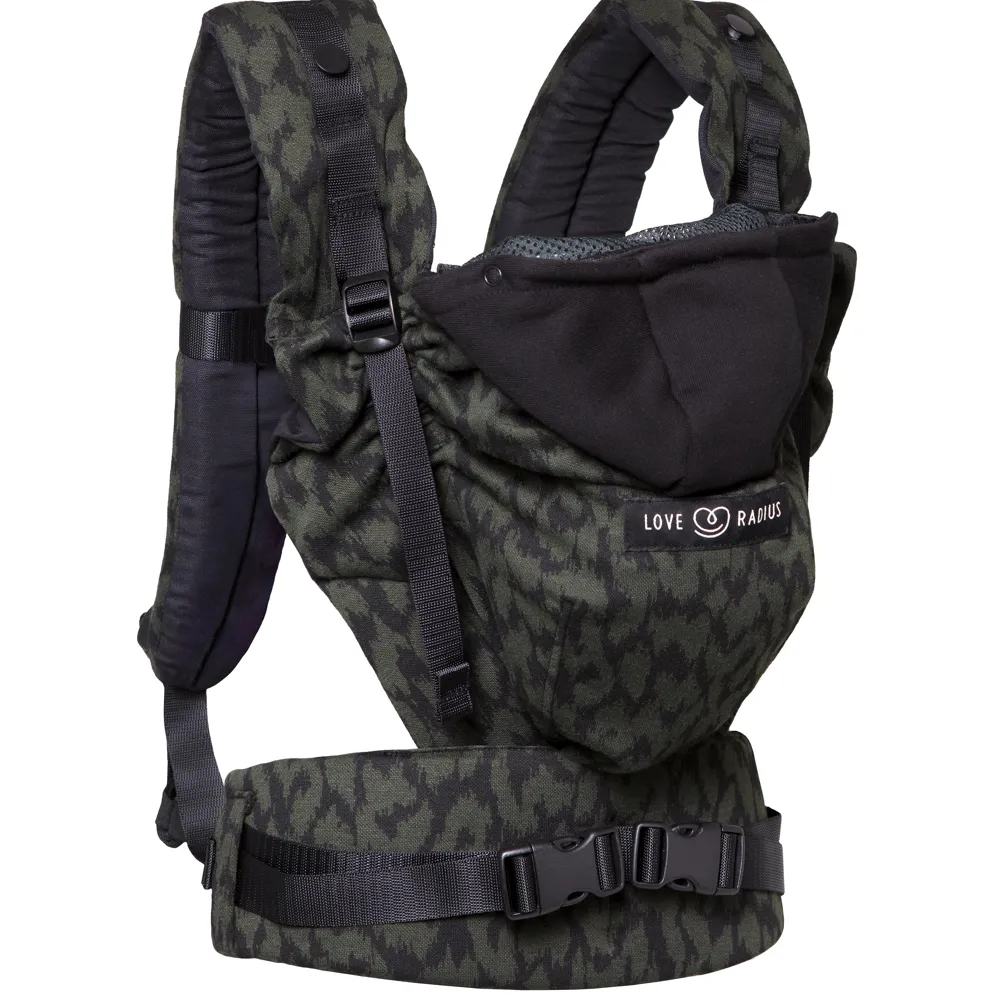 HoodieCarrier 2 Wild Camo - Porte-bébé physiologique 0-36M+ (Love Radius)