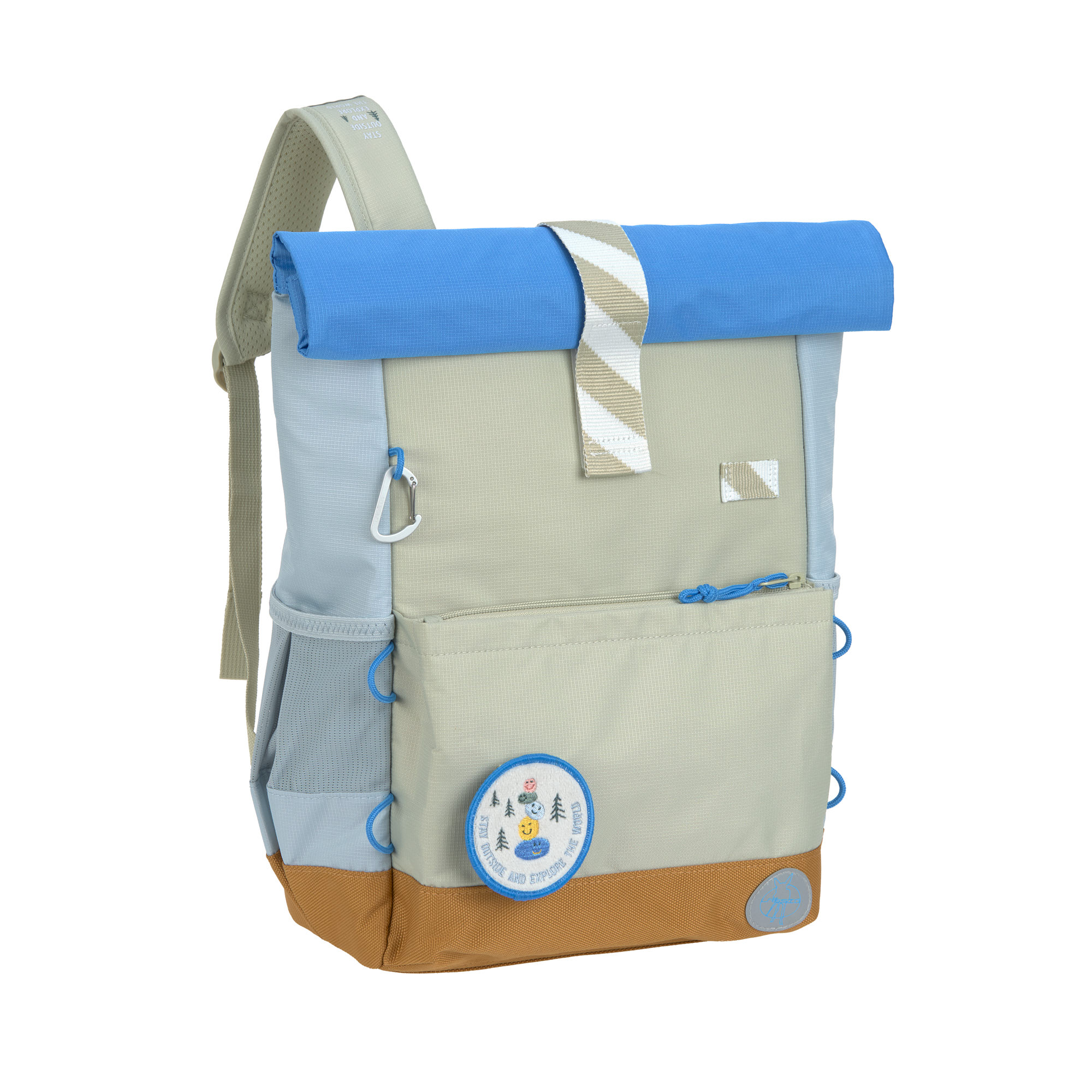 Sac à dos enfant Rolltop - Sunny Explorer vert bleu (Lassig)