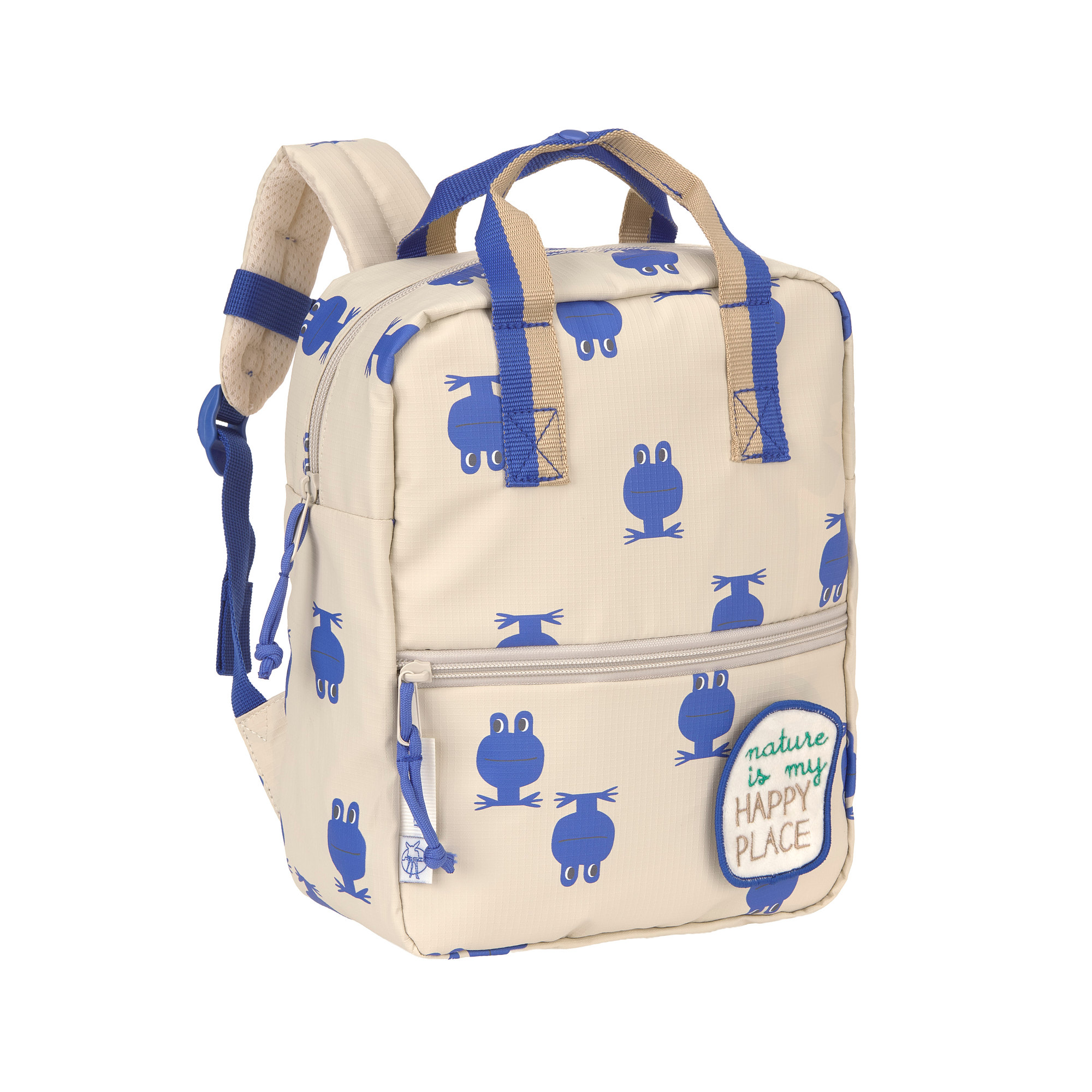 Sac à dos carré de la maternelle - Happy Trails Grenouille (Lassig)
