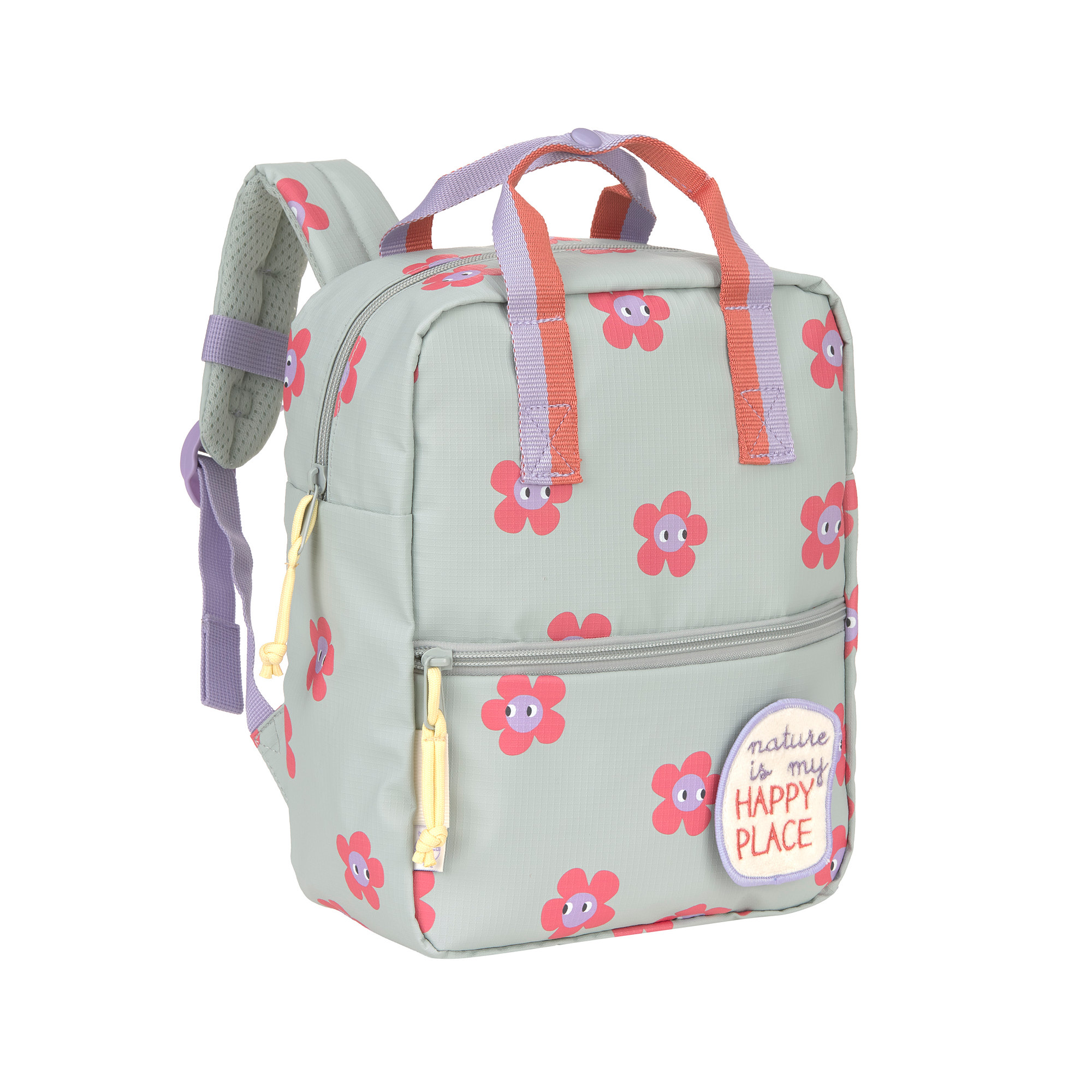 Sac à dos carré de la maternelle - Happy Trails Fleur (Lassig)