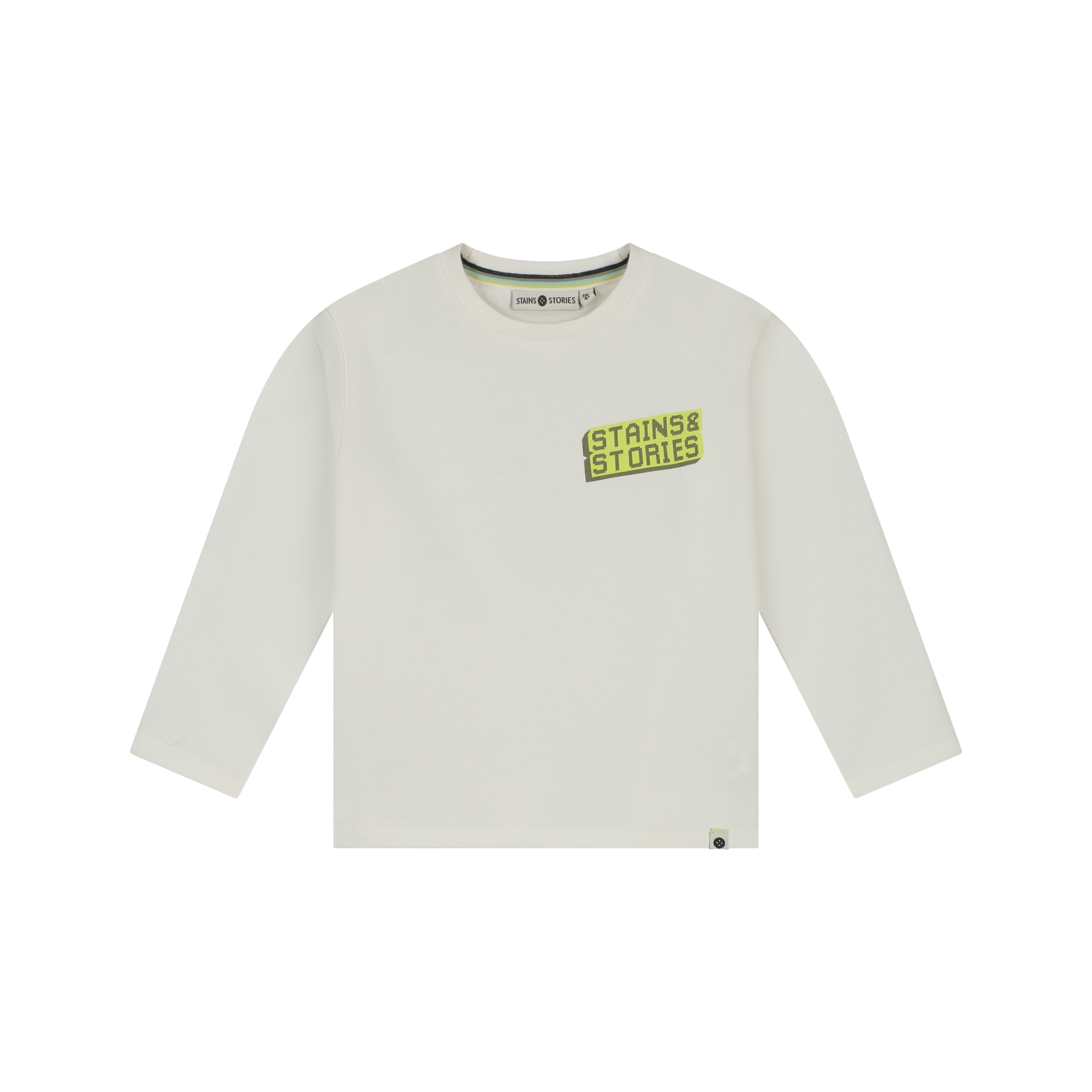 T-Shirt LongSleeve Garçon - Off White AW26 (Stains Storie)