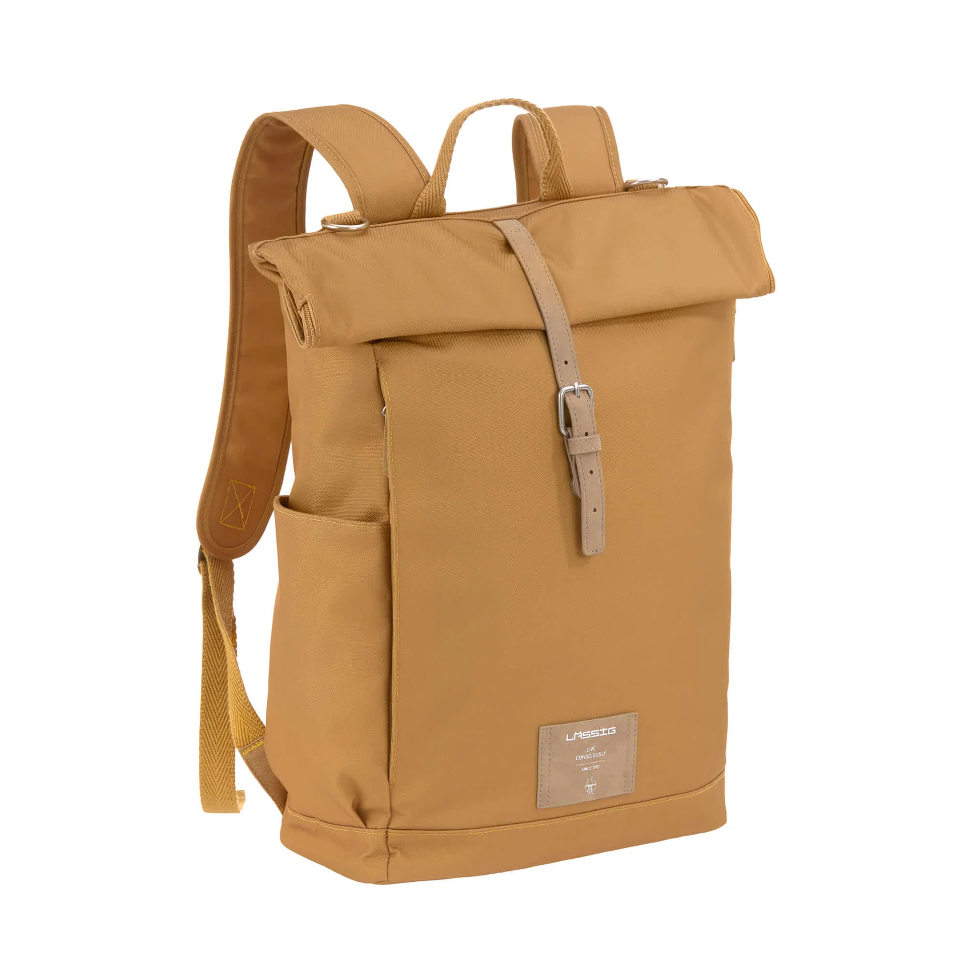 SAC À DOS À LANGER ROLLTOP, CURRY (Lassig) – Image 3