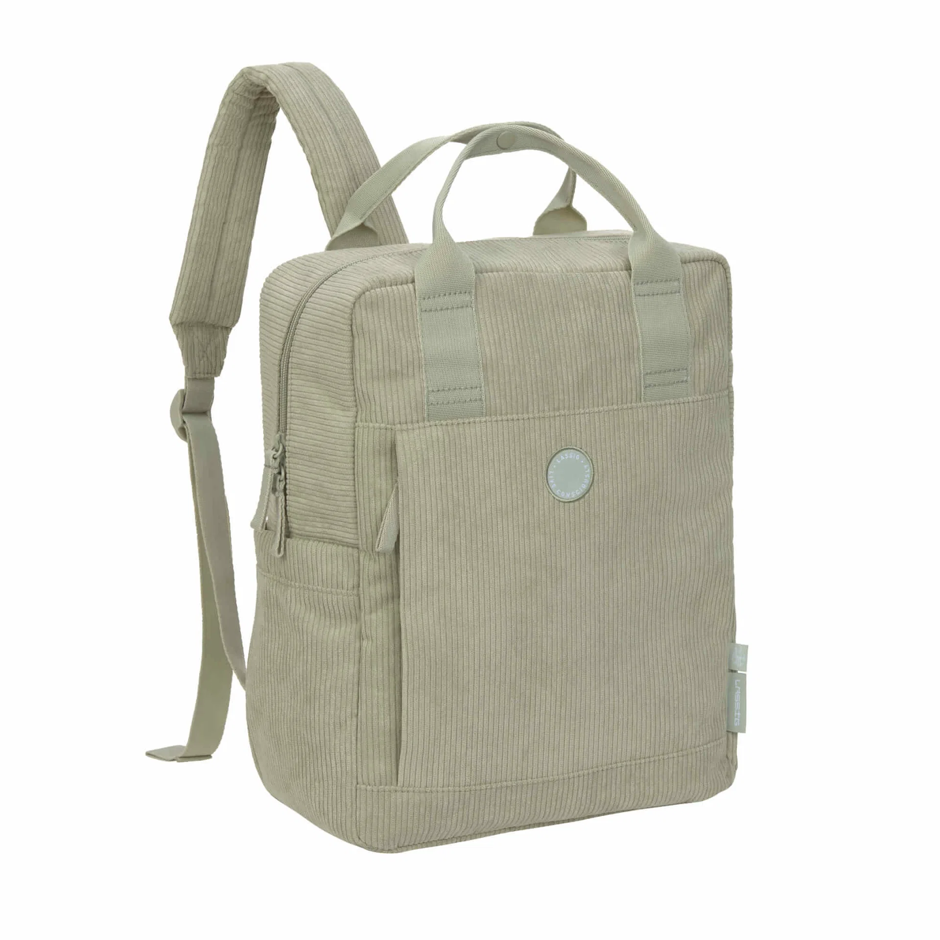Sac à dos à langer - Vividal Cord, Khaki (Lassig)