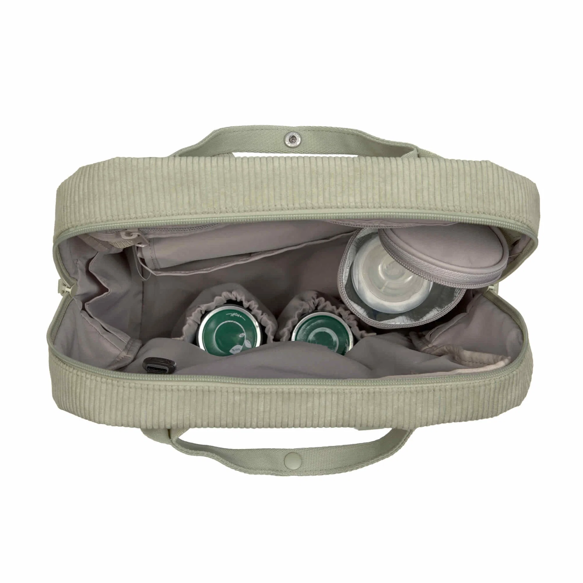 Sac à dos à langer - Vividal Cord, Khaki (Lassig) – Image 2