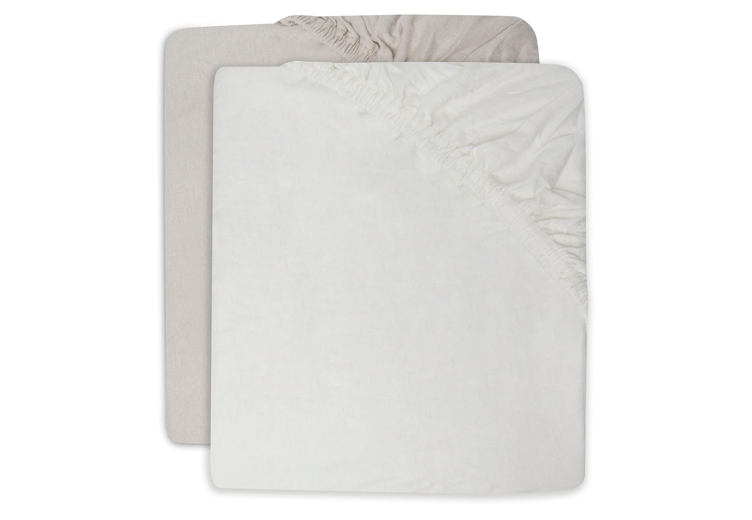 Drap-housse Jersey - 2 Unités - Ivory & Nougat - 60x120cm (Jollein)