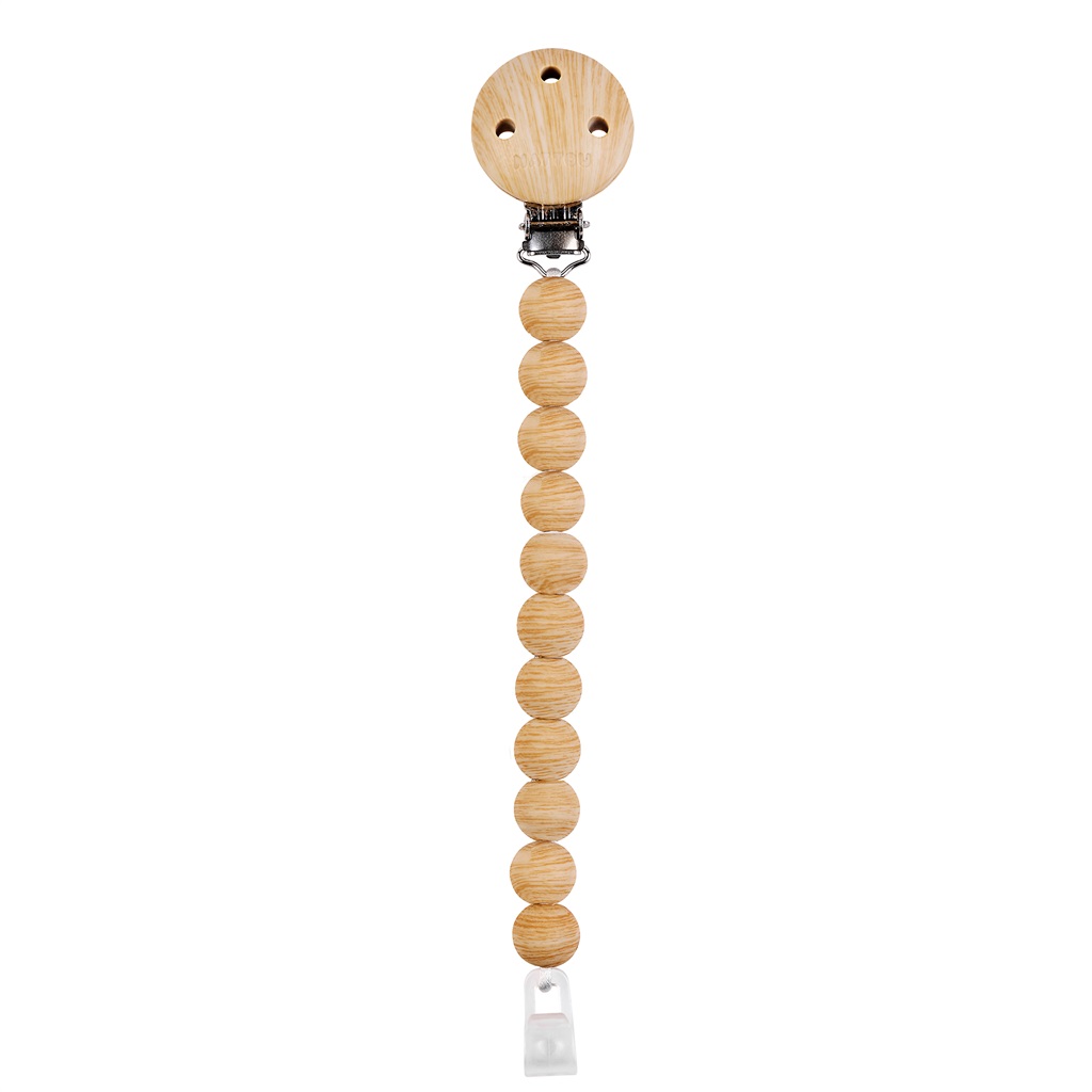 Attache-sucette en silicone - 30 cm - Beige (Nattou)