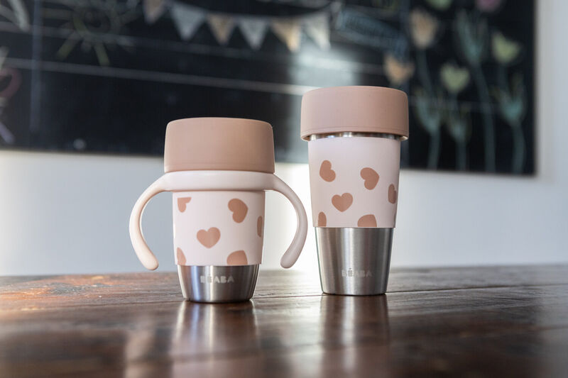 Mini & me - 2 tasses inox Click & drink - BigLove (Beaba) – Image 5