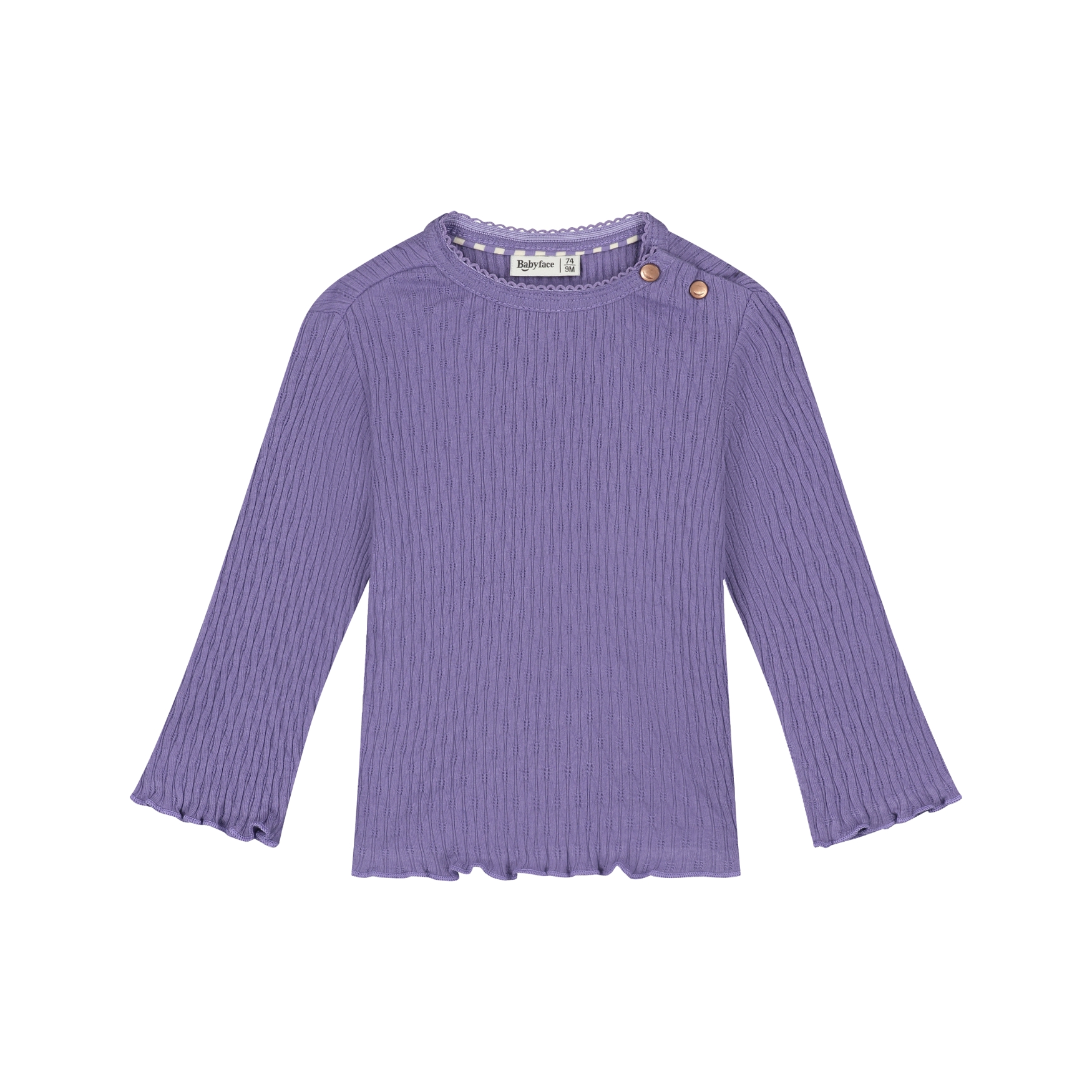 T-Shirt Long Sleeve Girls - Prune AW26 (Babyface)