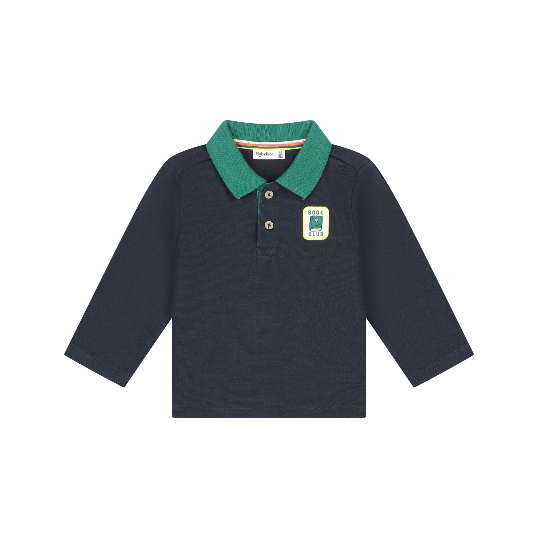 T-shirt Long Sleeve Boys - Navy AW26 (Babyface)