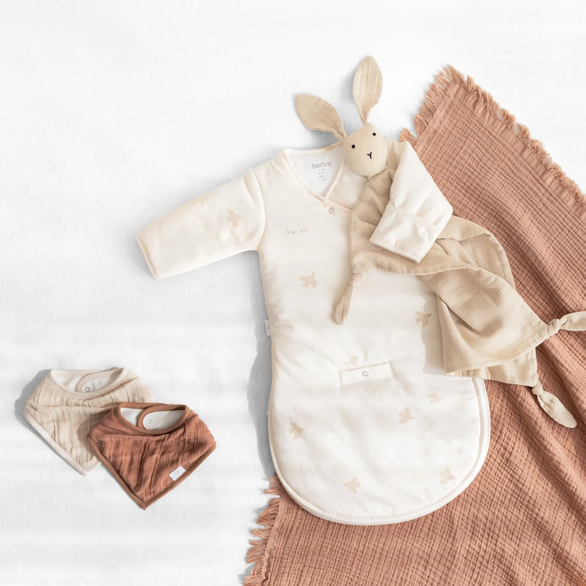 BAVOIR 25cm Swaddle - Moka (Bemini) – Image 2